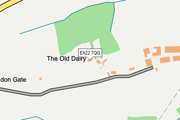 EX22 7QG map - OS OpenMap – Local (Ordnance Survey)