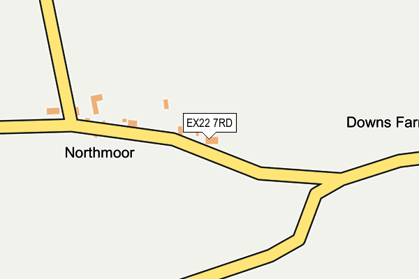 EX22 7RD map - OS OpenMap – Local (Ordnance Survey) EX22 7RD map - OS OpenMap – Local (Ordnance Survey)