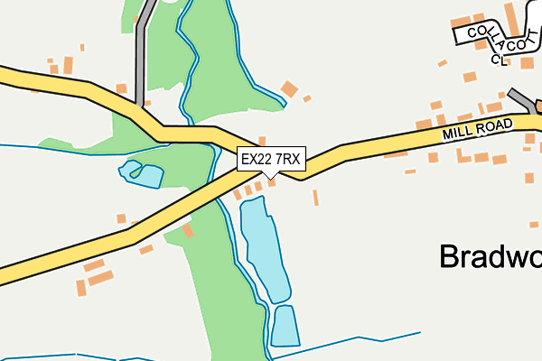 EX22 7RX map - OS OpenMap – Local (Ordnance Survey) EX22 7RX map - OS OpenMap – Local (Ordnance Survey)