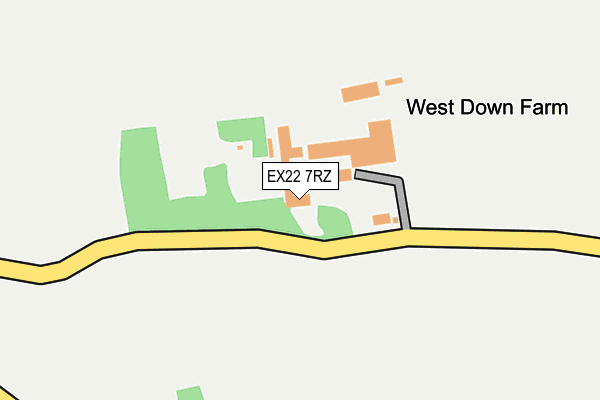 EX22 7RZ map - OS OpenMap – Local (Ordnance Survey) EX22 7RZ map - OS OpenMap – Local (Ordnance Survey)