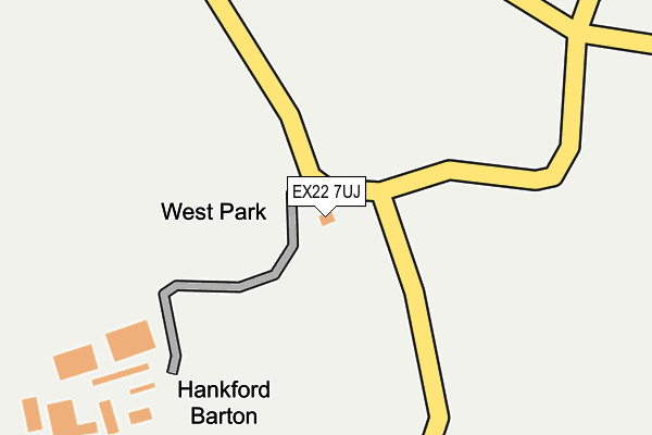 EX22 7UJ map - OS OpenMap – Local (Ordnance Survey) EX22 7UJ map - OS OpenMap – Local (Ordnance Survey)