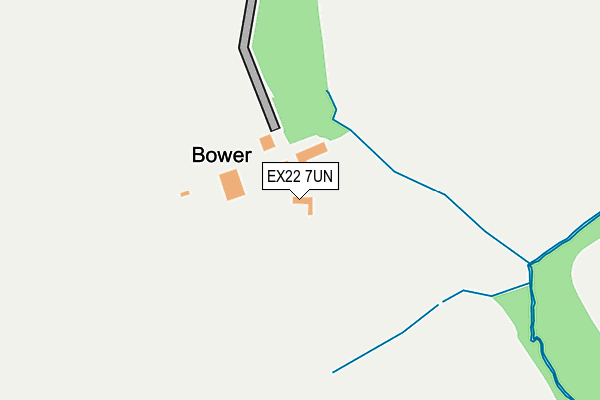 EX22 7UN map - OS OpenMap – Local (Ordnance Survey) EX22 7UN map - OS OpenMap – Local (Ordnance Survey)