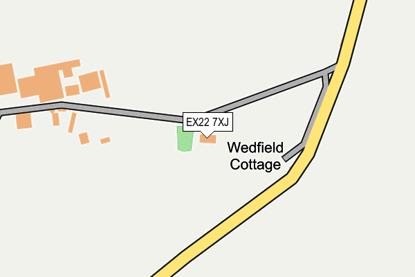 EX22 7XJ map - OS OpenMap – Local (Ordnance Survey) EX22 7XJ map - OS OpenMap – Local (Ordnance Survey)