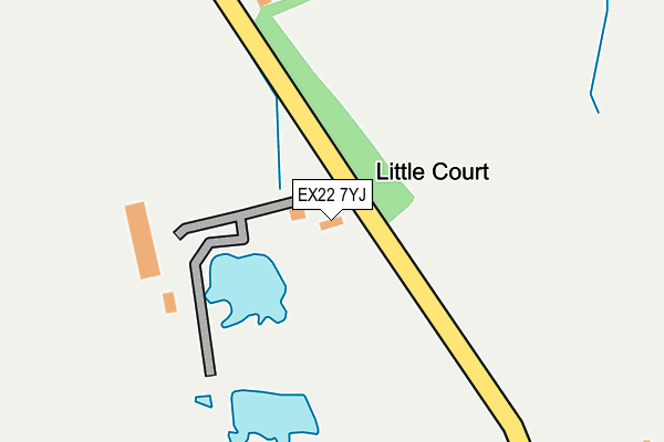 EX22 7YJ map - OS OpenMap – Local (Ordnance Survey) EX22 7YJ map - OS OpenMap – Local (Ordnance Survey)