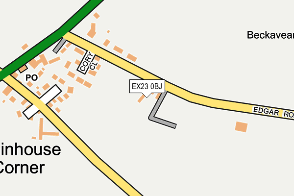 EX23 0BJ map - OS OpenMap – Local (Ordnance Survey) EX23 0BJ map - OS OpenMap – Local (Ordnance Survey)
