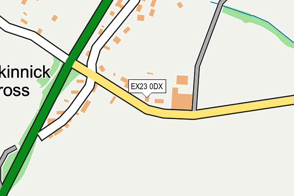 EX23 0DX map - OS OpenMap – Local (Ordnance Survey) EX23 0DX map - OS OpenMap – Local (Ordnance Survey)