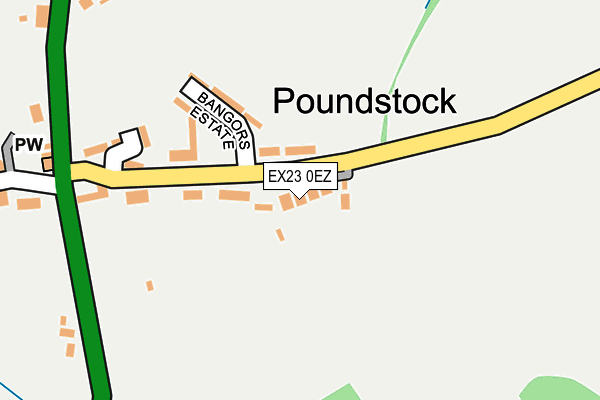 EX23 0EZ map - OS OpenMap – Local (Ordnance Survey) EX23 0EZ map - OS OpenMap – Local (Ordnance Survey)