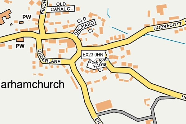 EX23 0HN map - OS OpenMap – Local (Ordnance Survey) EX23 0HN map - OS OpenMap – Local (Ordnance Survey)