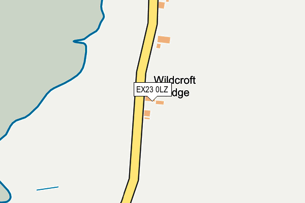 EX23 0LZ map - OS OpenMap – Local (Ordnance Survey) EX23 0LZ map - OS OpenMap – Local (Ordnance Survey)