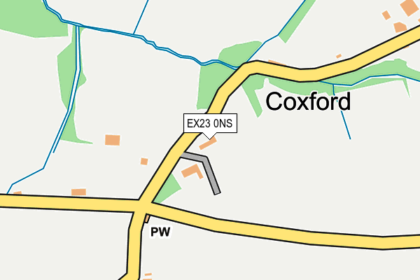 EX23 0NS map - OS OpenMap – Local (Ordnance Survey) EX23 0NS map - OS OpenMap – Local (Ordnance Survey)