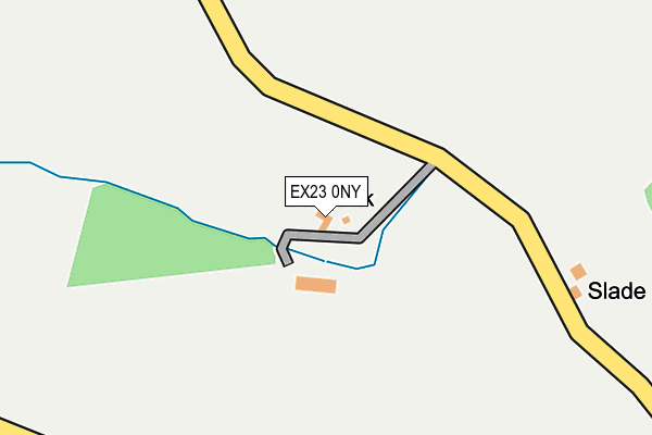 EX23 0NY map - OS OpenMap – Local (Ordnance Survey) EX23 0NY map - OS OpenMap – Local (Ordnance Survey)