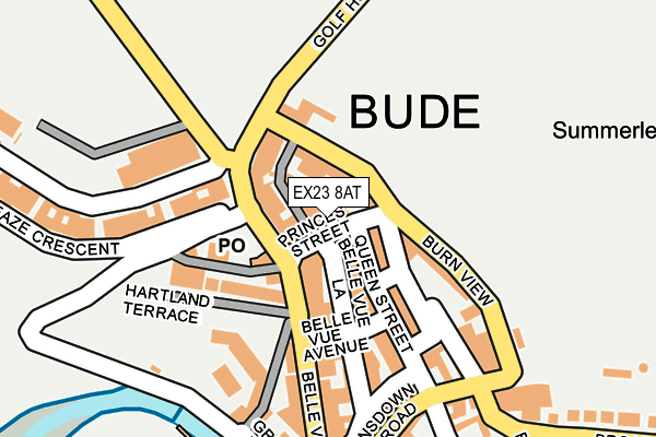 EX23 8AT map - OS OpenMap – Local (Ordnance Survey) EX23 8AT map - OS OpenMap – Local (Ordnance Survey)
