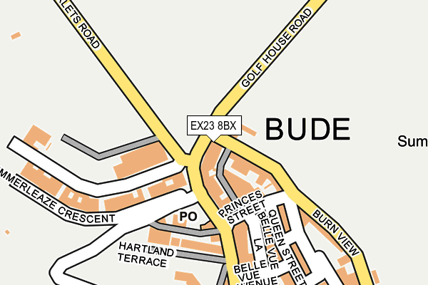 EX23 8BX map - OS OpenMap – Local (Ordnance Survey)