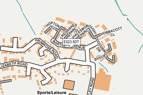 EX23 8DT map - OS OpenMap – Local (Ordnance Survey) EX23 8DT map - OS OpenMap – Local (Ordnance Survey)