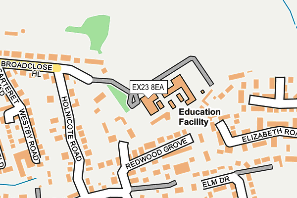 EX23 8EA map - OS OpenMap – Local (Ordnance Survey) EX23 8EA map - OS OpenMap – Local (Ordnance Survey)