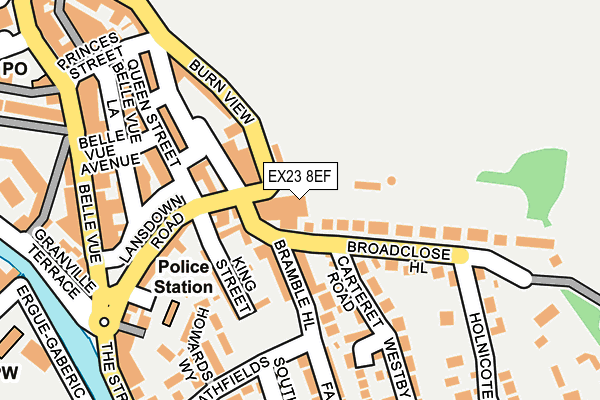 EX23 8EF map - OS OpenMap – Local (Ordnance Survey) EX23 8EF map - OS OpenMap – Local (Ordnance Survey)