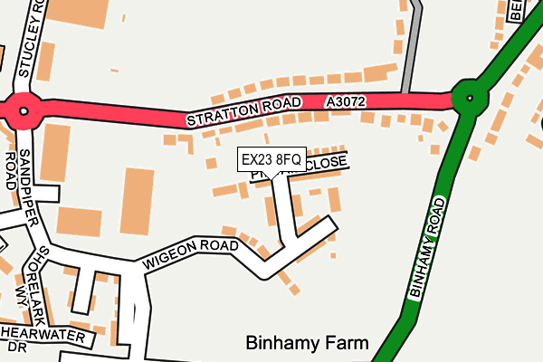EX23 8FQ map - OS OpenMap – Local (Ordnance Survey) EX23 8FQ map - OS OpenMap – Local (Ordnance Survey)