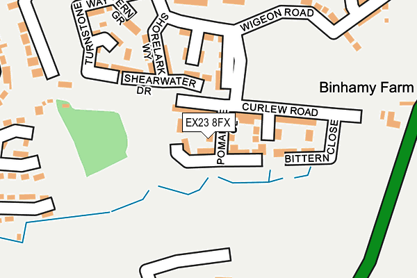 EX23 8FX map - OS OpenMap – Local (Ordnance Survey) EX23 8FX map - OS OpenMap – Local (Ordnance Survey)