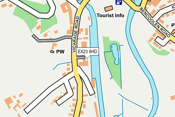 EX23 8HD map - OS OpenMap – Local (Ordnance Survey) EX23 8HD map - OS OpenMap – Local (Ordnance Survey)