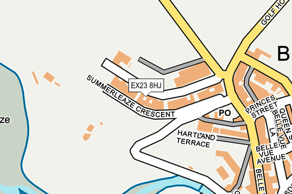 EX23 8HJ map - OS OpenMap – Local (Ordnance Survey) EX23 8HJ map - OS OpenMap – Local (Ordnance Survey)
