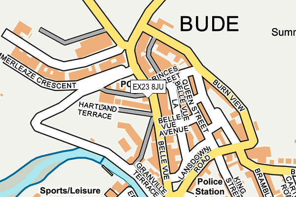 EX23 8JU map - OS OpenMap – Local (Ordnance Survey) EX23 8JU map - OS OpenMap – Local (Ordnance Survey)