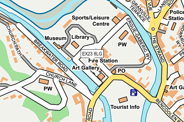 EX23 8LG map - OS OpenMap – Local (Ordnance Survey) EX23 8LG map - OS OpenMap – Local (Ordnance Survey)