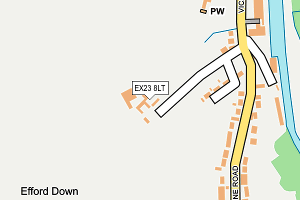 EX23 8LT map - OS OpenMap – Local (Ordnance Survey) EX23 8LT map - OS OpenMap – Local (Ordnance Survey)