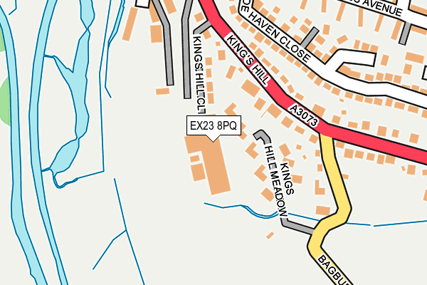 EX23 8PQ map - OS OpenMap – Local (Ordnance Survey) EX23 8PQ map - OS OpenMap – Local (Ordnance Survey)