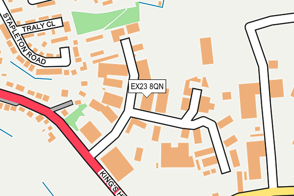 EX23 8QN map - OS OpenMap – Local (Ordnance Survey)