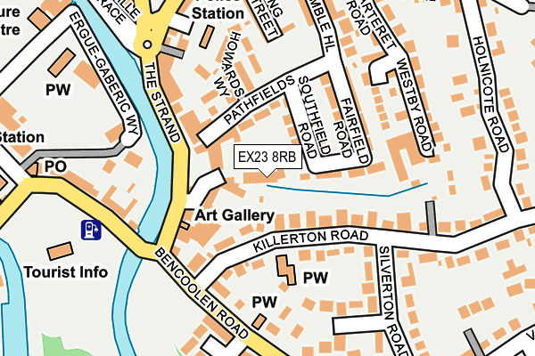 EX23 8RB map - OS OpenMap – Local (Ordnance Survey) EX23 8RB map - OS OpenMap – Local (Ordnance Survey)
