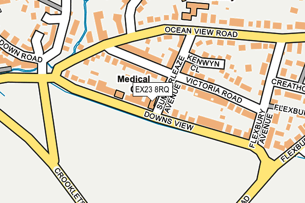 EX23 8RQ map - OS OpenMap – Local (Ordnance Survey) EX23 8RQ map - OS OpenMap – Local (Ordnance Survey)