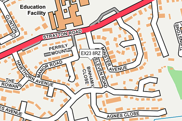 EX23 8RZ map - OS OpenMap – Local (Ordnance Survey) EX23 8RZ map - OS OpenMap – Local (Ordnance Survey)