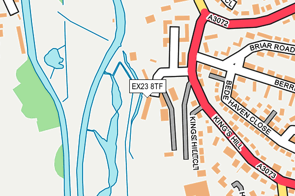 EX23 8TF map - OS OpenMap – Local (Ordnance Survey) EX23 8TF map - OS OpenMap – Local (Ordnance Survey)