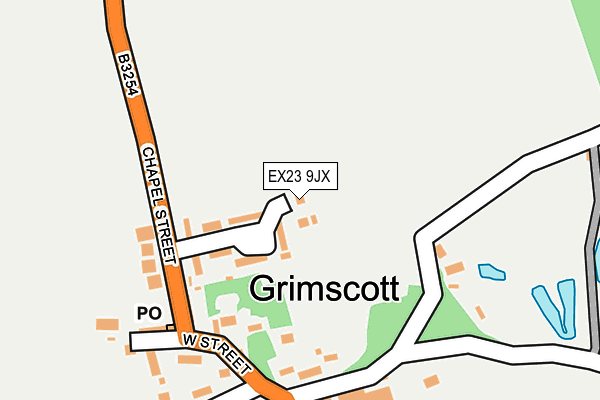 EX23 9JX map - OS OpenMap – Local (Ordnance Survey) EX23 9JX map - OS OpenMap – Local (Ordnance Survey)
