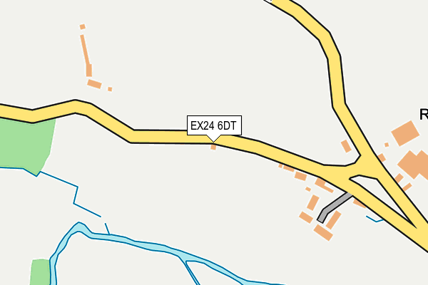 EX24 6DT map - OS OpenMap – Local (Ordnance Survey) EX24 6DT map - OS OpenMap – Local (Ordnance Survey)