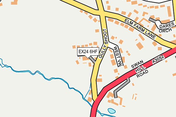 EX24 6HF map - OS OpenMap – Local (Ordnance Survey) EX24 6HF map - OS OpenMap – Local (Ordnance Survey)