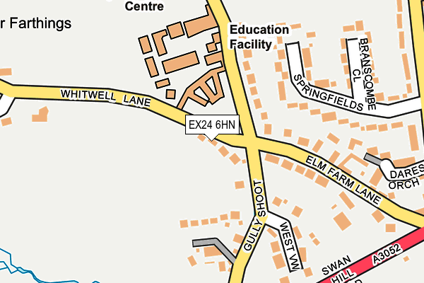 EX24 6HN map - OS OpenMap – Local (Ordnance Survey) EX24 6HN map - OS OpenMap – Local (Ordnance Survey)