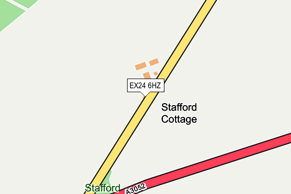 EX24 6HZ map - OS OpenMap – Local (Ordnance Survey) EX24 6HZ map - OS OpenMap – Local (Ordnance Survey)