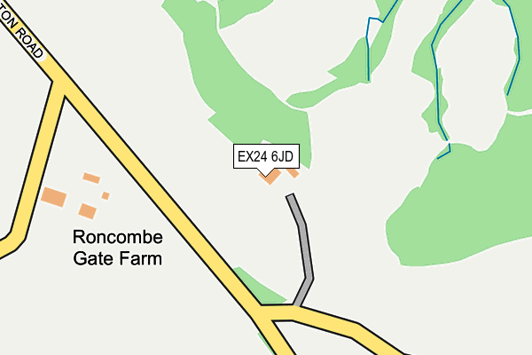 EX24 6JD map - OS OpenMap – Local (Ordnance Survey) EX24 6JD map - OS OpenMap – Local (Ordnance Survey)