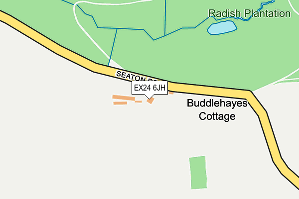 EX24 6JH map - OS OpenMap – Local (Ordnance Survey) EX24 6JH map - OS OpenMap – Local (Ordnance Survey)