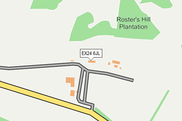 EX24 6JL map - OS OpenMap – Local (Ordnance Survey)