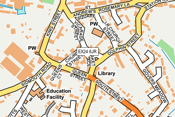 EX24 6JR map - OS OpenMap – Local (Ordnance Survey) EX24 6JR map - OS OpenMap – Local (Ordnance Survey)