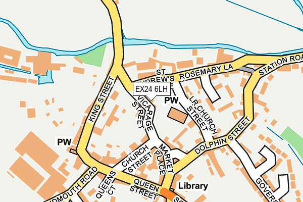 EX24 6LH map - OS OpenMap – Local (Ordnance Survey) EX24 6LH map - OS OpenMap – Local (Ordnance Survey)