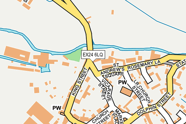 EX24 6LQ map - OS OpenMap – Local (Ordnance Survey) EX24 6LQ map - OS OpenMap – Local (Ordnance Survey)