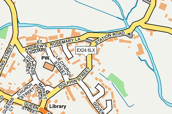 EX24 6LX map - OS OpenMap – Local (Ordnance Survey) EX24 6LX map - OS OpenMap – Local (Ordnance Survey)