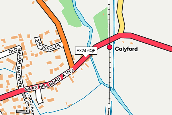 EX24 6QF map - OS OpenMap – Local (Ordnance Survey) EX24 6QF map - OS OpenMap – Local (Ordnance Survey)