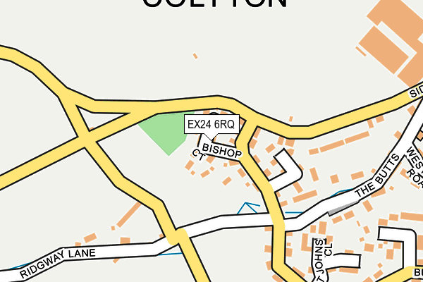 EX24 6RQ map - OS OpenMap – Local (Ordnance Survey) EX24 6RQ map - OS OpenMap – Local (Ordnance Survey)