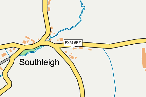 EX24 6RZ map - OS OpenMap – Local (Ordnance Survey) EX24 6RZ map - OS OpenMap – Local (Ordnance Survey)