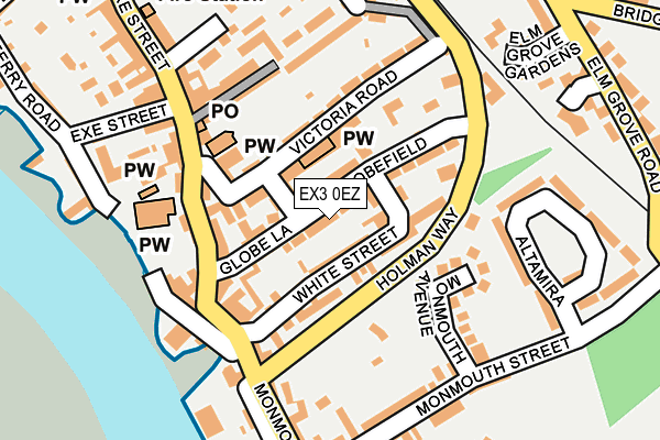 EX3 0EZ map - OS OpenMap – Local (Ordnance Survey) EX3 0EZ map - OS OpenMap – Local (Ordnance Survey)