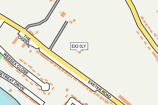EX3 0LY map - OS OpenMap – Local (Ordnance Survey) EX3 0LY map - OS OpenMap – Local (Ordnance Survey)